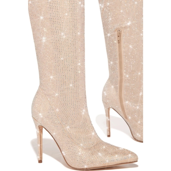 πππ πππDiamond Luxury Over Knee Boot -NUDE - Picture 7 of 9